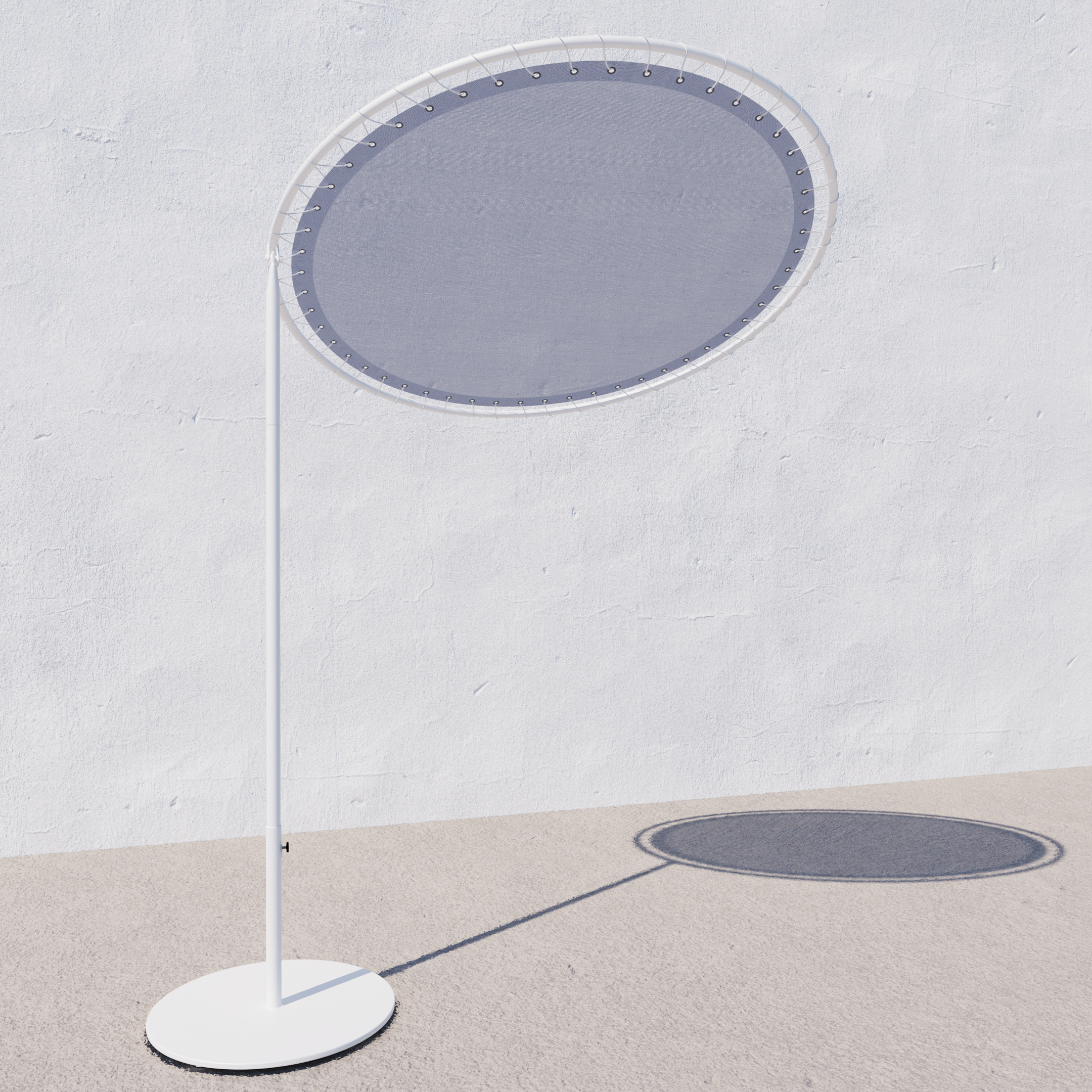 60" Deluxe Eclypse Mid-Century Sunshade w/ 85LBS Base