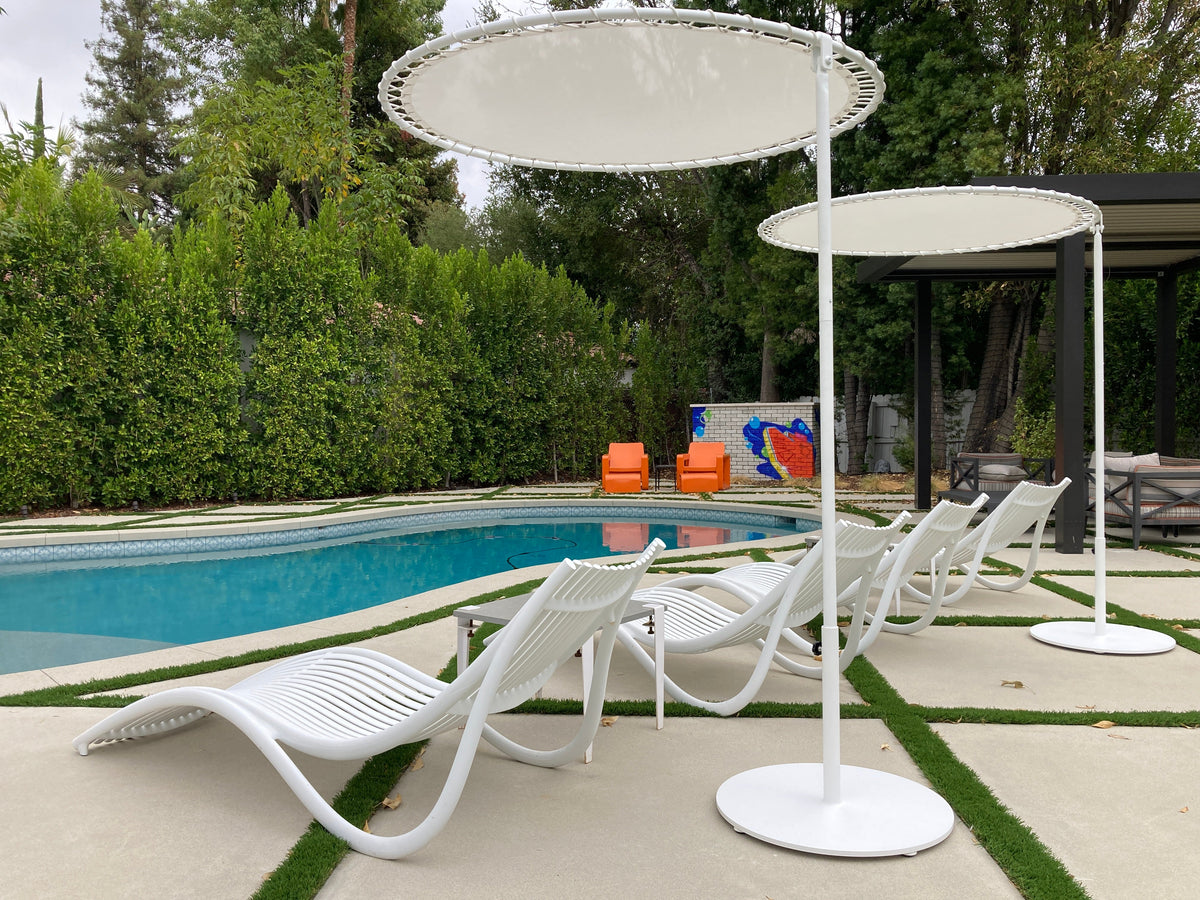 60" Deluxe Eclypse Mid-Century Sunshade w/ 85LBS Base